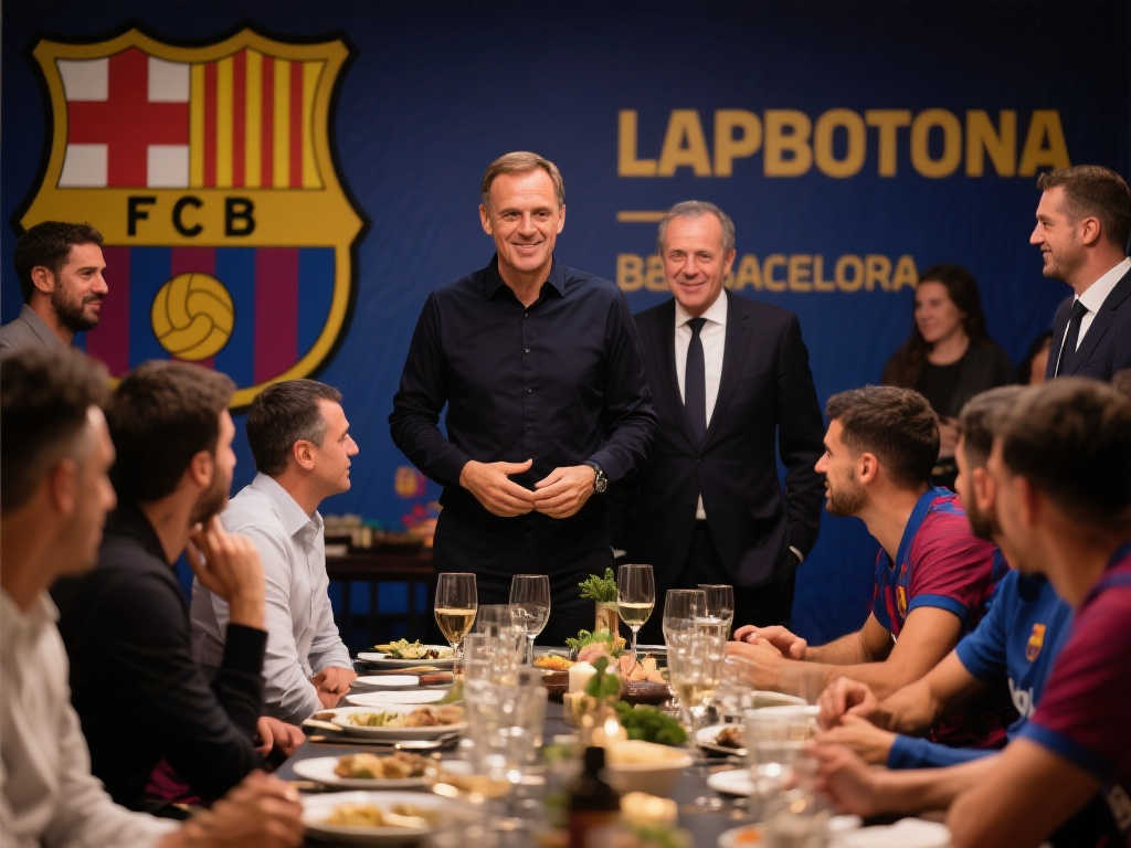 阿斯:弗里克团队聚餐惊喜不断,拉波尔塔现身成焦点 阿斯:弗里克团队聚餐惊喜不断,拉波尔塔现身成焦点